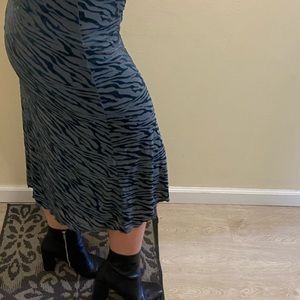 Velvet Midi Skirt